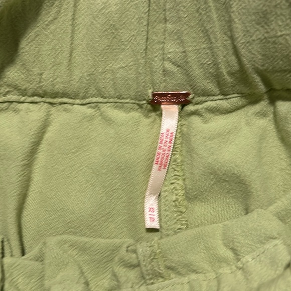 Rare Free People Remi Trousers Celery Green XS - Picture 11 of 13